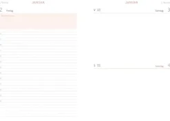 Heye Terminkalender*Tages-Kalenderbuch A6, schwarz 2026