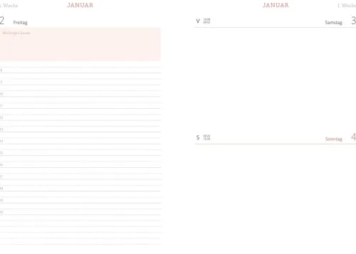 Heye Terminkalender*Tages-Kalenderbuch A6, schwarz 2026