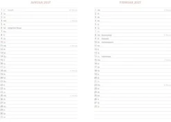 Heye Terminkalender*Tages-Kalenderbuch A6, schwarz 2026