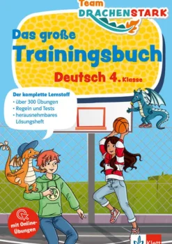 Team Drachenstark: Das großes Trainingsbuch Deutsch 4. Klasse*Klett Lerntraining Sale