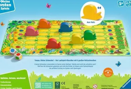 Tempo, kleine Schnecke! - Kinderspiel ab 3 Jahre*Ravensburger Spieleverlag Sale