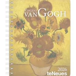 teNeues Calendars & Stationery GmbH & Co. KG Wochenkalender|Buchkalender*teNeues - Vincent van Gogh Diary 2026 - Buchkalender 17x22 cm | Wochenkalender Deluxe mit Meisterwerken für Van-Gogh-Fans & Kunstliebhaber