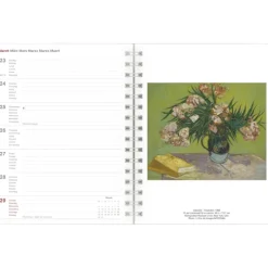 teNeues Calendars & Stationery GmbH & Co. KG Wochenkalender|Buchkalender*teNeues - Vincent van Gogh Diary 2026 - Buchkalender 17x22 cm | Wochenkalender Deluxe mit Meisterwerken für Van-Gogh-Fans & Kunstliebhaber