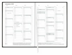 Heye Wochenkalender|Terminkalender-Terminer A6, Struktur schwarz 2026