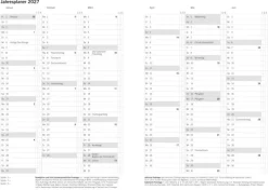 Heye Wochenkalender|Terminkalender-Terminer A6, Struktur schwarz 2026