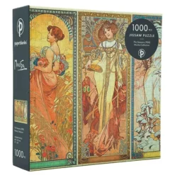 The Seasons (1900) 1000 Piece Jigsaw Puzzle, Mucha by (Mucha Collection)*Paperblanks Hot