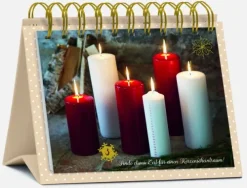 Korsch Verlag GmbH Postkartenkalender-Tisch-Adventskalender "Zeit für 24 Atempausen"