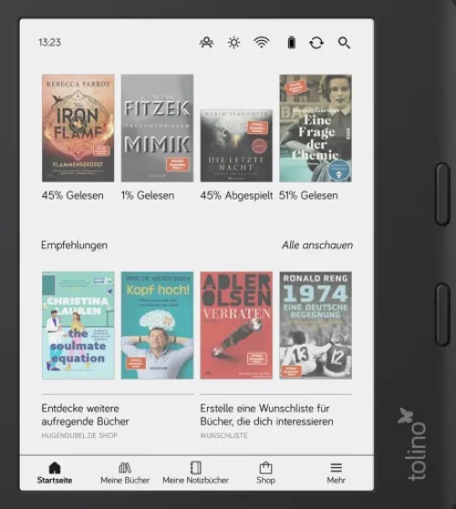 LONGSHINE TECHNOLOGIE GMBH. Ereader-tolino vision color - Schwarz