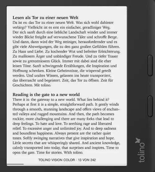 LONGSHINE TECHNOLOGIE GMBH. Ereader-tolino vision color - Schwarz