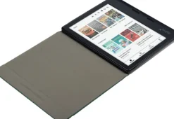 Telco accessories Gecko Zubehör·Zubehör Tolino Vision Color-tolino vision Slimfit Premium Cover green weave round edge