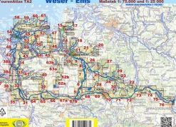 Jübermann Karten & Atlanten-TourenAtlas TA2 Weser-Ems