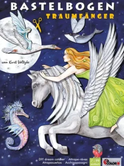 Atelier Color Bastelpapier & Origami-Traumfänger basteln aus Papier Bastelbogen fliegende Tiere, Elfe, Fee
