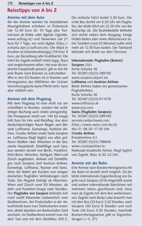 Trescher Verlag GmbH Wandern|Reiseführer*TRESCHER Reiseführer Bosnien und Herzegowina