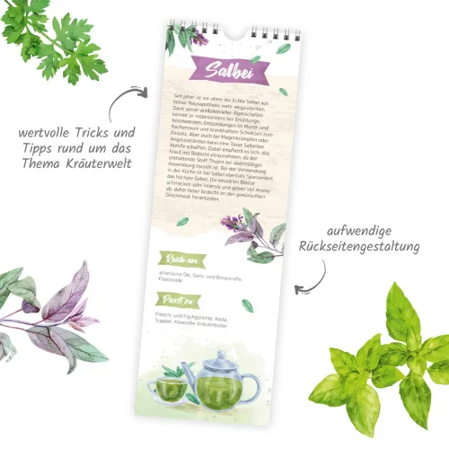 Trötsch Verlag GmbH Wandkalender|Geburtstagskalender*Trösch Wandkalender Geburtstagskalender Kräuterwelt