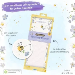 Notizblock mit Stift und Magnet Bienchen*Trötsch Best