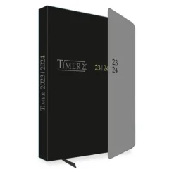 Schülerkalender mit Klappe Black 23/24*Trötsch Outlet