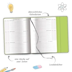 Schülerkalender mit Klappe Black 23/24*Trötsch Outlet