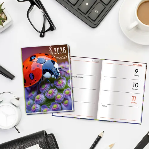 Trötsch Verlag GmbH Terminkalender*Trötsch Taschenkalender A7 Marienkäfer 2026