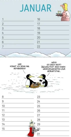 Lappan Verlag Geburtstagskalender*Uli Stein Geburtstagskalender 2027: Wandkalender