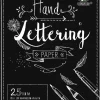 URSUS Basispapiere / Zeichen & Künstlerbedarf Handlettering-Block/Tonkarton 200 g/m², DIN A4, 25 Blatt, Farbe Schwarz*Ludwig Bähr Hot