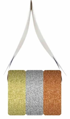 Ludwig Bähr Klebstoff & Klebebänder*URSUS Dekorationsartikel Glitter Tape 3er-Set, Gold, Silber und Kupfer