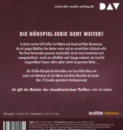 Verachtung - Carl Mørck, Sonder­dezernat Q, Fall 4,1 Audio-CD, 1 MP3*Der Audio Verlag, DAV Discount