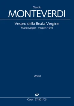 Carus-Verlag Stuttgart Lateinische Bücher-Vespro della Beata Vergine