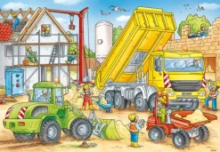 Viel zu tun auf der Baustelle. Puzzle 2 x 24 Teile*Ravensburger Spieleverlag New
