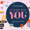 Edition Michael Fischer Notizbücher & -Blöcke-Vision Board: It starts with YOU - Lebe deine Träume für Teens