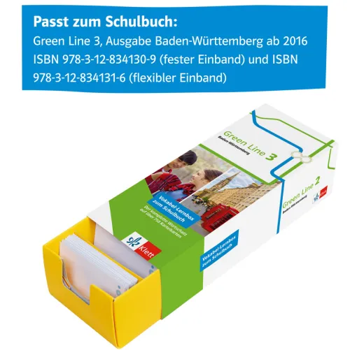 Klett Lerntraining Abi Trainer·Fremdsprachen*Vokabel-Lernbox zum Schulbuch. Green Line 3 Baden-Württemberg. Klasse 7