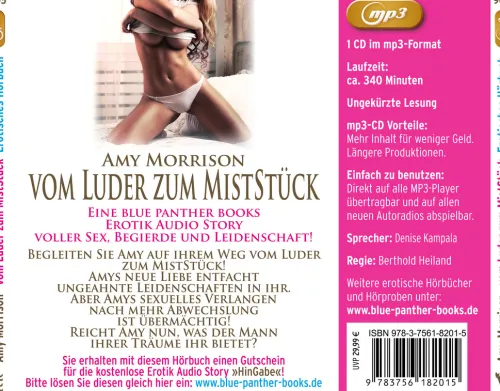 vom Luder zum MistStück | Erotik Audio Story | Erotisches Hörbuch | die Sexabenteuer der Amy Morrison MP3CD*Blue Panther Books Discount