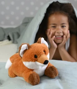 Greenlife Value Puppen & Stofftiere-Warmies 1238 - Liegender Fuchs, Wärmestofftier