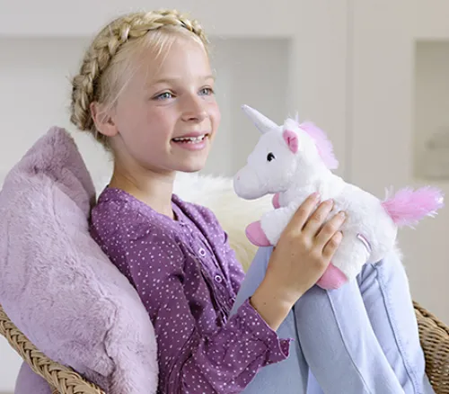 Greenlife Value Puppen & Stofftiere-Warmies 15031 - MINIS Einhorn, Wärmestofftier