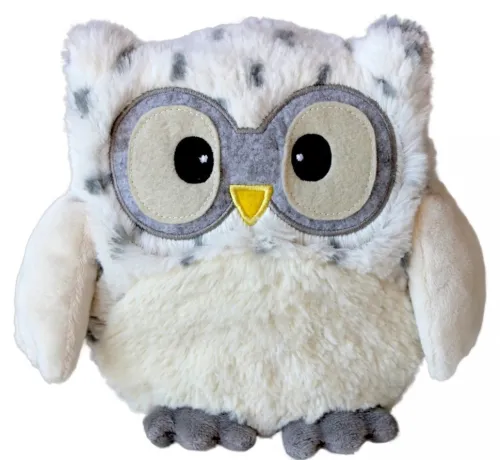 Greenlife Value Puppen & Stofftiere-Warmies 16011 - POP! Eule weiß, Wärmestofftier