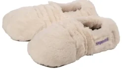 Greenlife Value Puppen & Stofftiere-Warmies 3050 - SlippiesÖ Deluxe creme Plush, Gr. 36-40, Wärmestoffschuhe