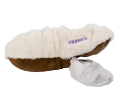 Greenlife Value Puppen & Stofftiere-Warmies 3050 - SlippiesÖ Deluxe creme Plush, Gr. 36-40, Wärmestoffschuhe