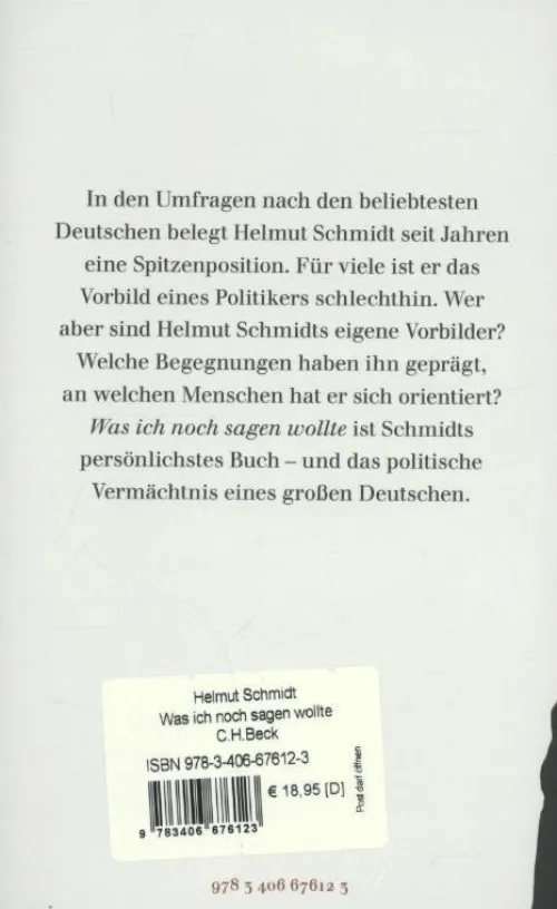 C.H. Beck Politik & Arbeit|Literatur & Kunst*Was ich noch sagen wollte