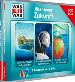 Kinder Tessloff Verlag Kinder- & Jugendbücher·Wissen & Sachbücher-WAS IST WAS 3-CD Hörspielbox. Abenteuer Zukunft