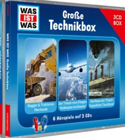 Tessloff Verlag Kinder- & Jugendbücher·Wissen & Sachbücher*WAS IST WAS 3-CD Hörspielbox. Große Technikbox