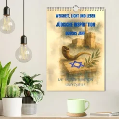 Weisheit, Licht und Leben - Jüdische Inspiration durchs Jahr (Wandkalender 2026 DIN A4 hoch), Monatskalender*Calvendo Sale