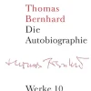 Suhrkamp Verlag Gesamtausgaben-Werke 10. Autobiographie
