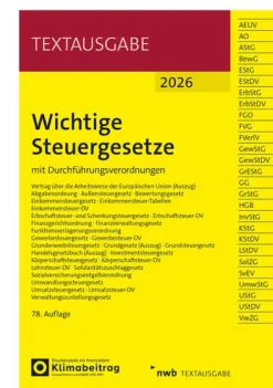 Wichtige Steuergesetze*NWB Verlag Outlet