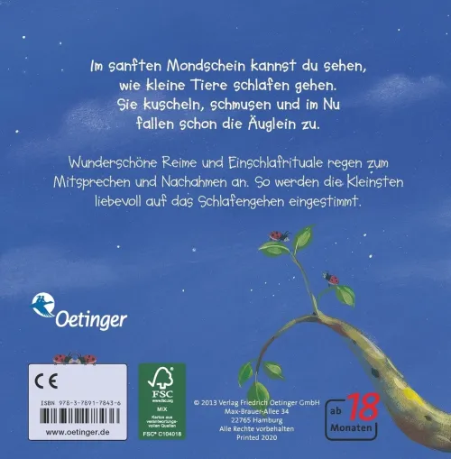 Wie kleine Tiere schlafen gehen*Oetinger Discount