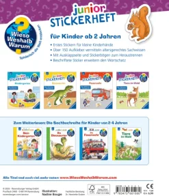 Ravensburger Verlag Stickerhefte-Wieso? Weshalb? Warum? junior Stickerheft - Tiere im Wald
