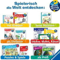 Ravensburger Verlag Stickerhefte-Wieso? Weshalb? Warum? junior Stickerheft - Tiere im Wald