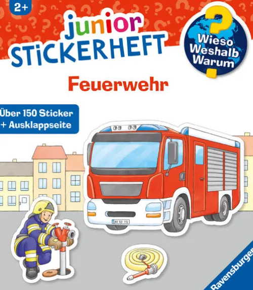Wieso? Weshalb? Warum? junior Stickerheft - Feuerwehr*Ravensburger Verlag New