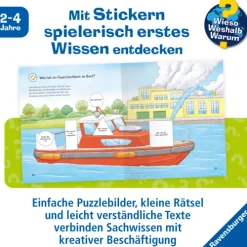 Wieso? Weshalb? Warum? junior Stickerheft - Feuerwehr*Ravensburger Verlag New
