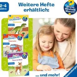 Wieso? Weshalb? Warum? junior Stickerheft - Feuerwehr*Ravensburger Verlag New