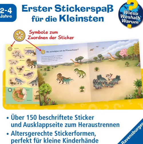 Ravensburger Verlag Stickerhefte*Wieso? Weshalb? Warum? junior Stickerheft - Dinosaurier