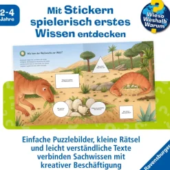 Ravensburger Verlag Stickerhefte*Wieso? Weshalb? Warum? junior Stickerheft - Dinosaurier